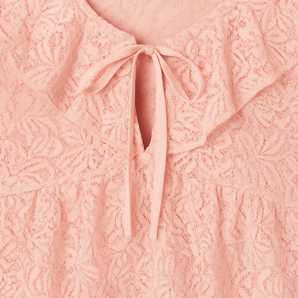 The Arabella Lace Ruffle Top