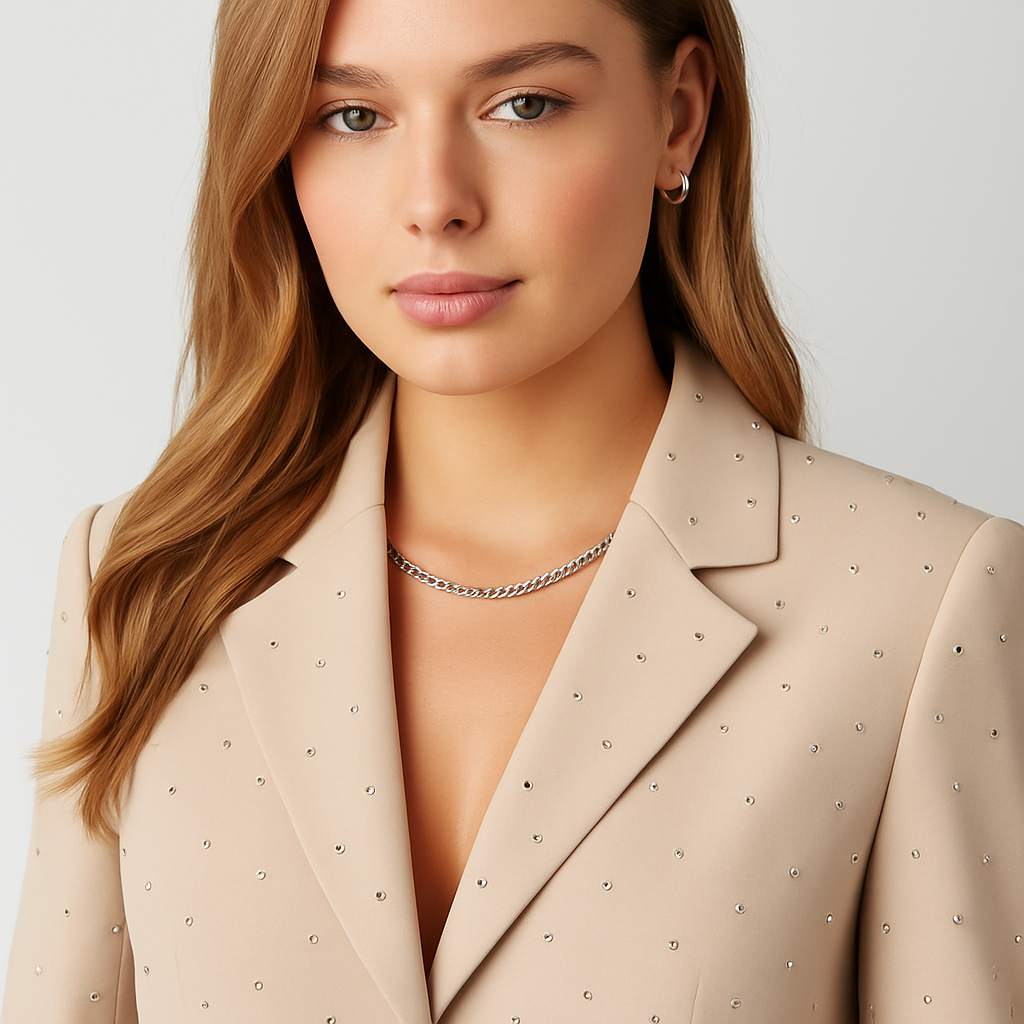 The Seraphine Embellished Lace-Up Blazer